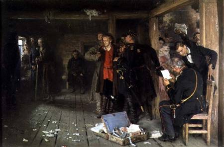 The Arrest of the Propagandist a Ilja Efimowitsch Repin