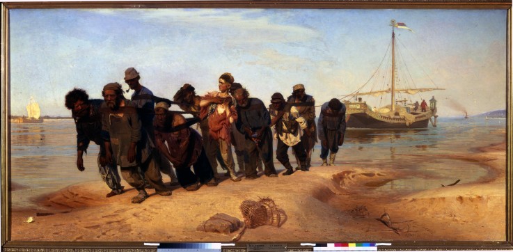 Barge Haulers on the Volga a Ilja Efimowitsch Repin