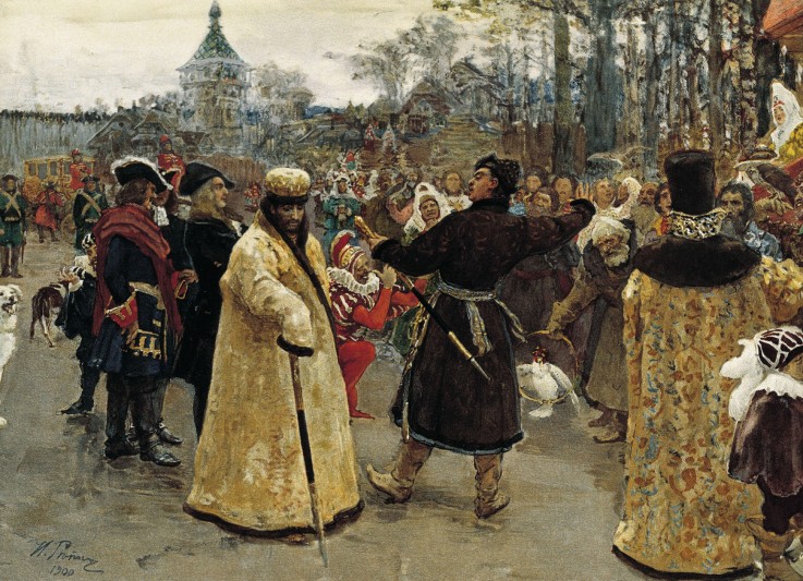 The Tsars Ivan Alexeyevich and Pyotr Alexeyevich of Russia a Ilja Efimowitsch Repin