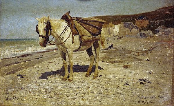 I. Repin, Horse for Carrying Stones a Ilja Efimowitsch Repin
