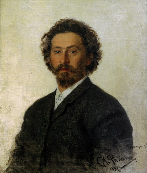 Ilja Repin, Selbstbildnis 1887 a Ilja Efimowitsch Repin