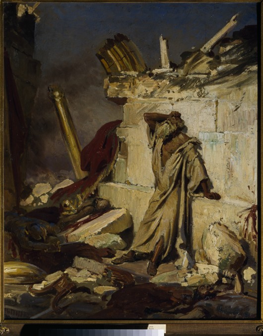 Jeremiah lamenting the Destruction of Jerusalem a Ilja Efimowitsch Repin