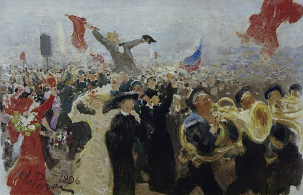 Manifest St.Petersburg 1905 / I.Repin a Ilja Efimowitsch Repin