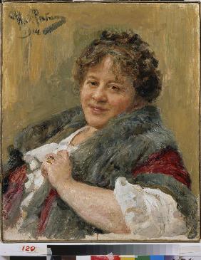 Portrait of the author Tatyana Shchepkina-Kupernik (1874-1952)