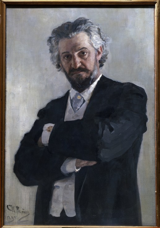 Portrait of the cellist Alexander Verzhbilovich (1850-1911) a Ilja Efimowitsch Repin