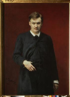 Portrait of the composer Alexander Glazunov (1865-1936)