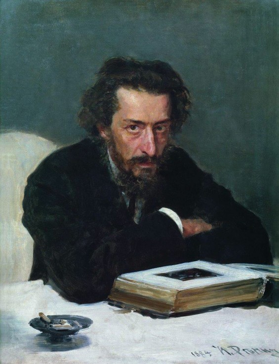 Portrait of composer Pavel Ivanovich Blaramberg a Ilja Efimowitsch Repin
