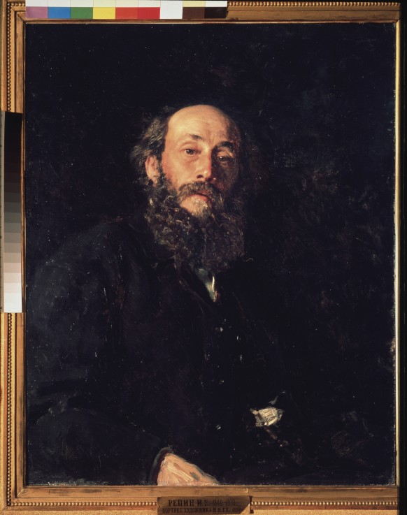 Portrait of the artist Nikolai Ge (1831-1894) a Ilja Efimowitsch Repin