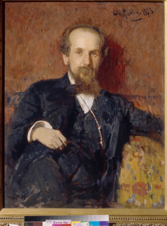 Portrait of the artist Pavel P. Chistyakov (1832-1919) a Ilja Efimowitsch Repin