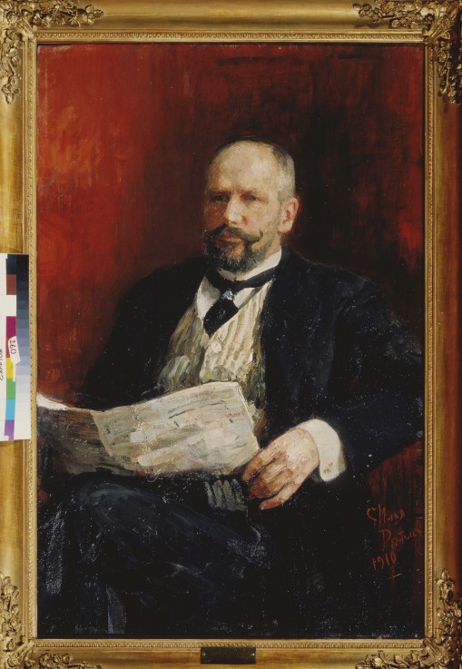 Portrait of the Prime minister Pyotr A. Stolypin (1862-1911) a Ilja Efimowitsch Repin