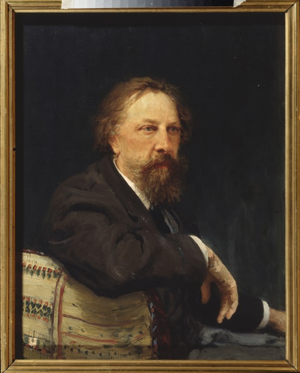 Portrait of the author Count Aleksey Konstantinovich Tolstoy (1817-1875) a Ilja Efimowitsch Repin