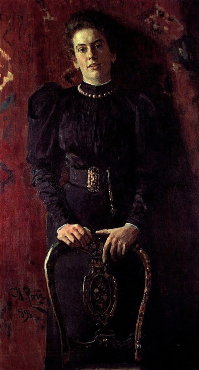 Portrait of Tatyana Sukhotina-Tolstaya a Ilja Efimowitsch Repin