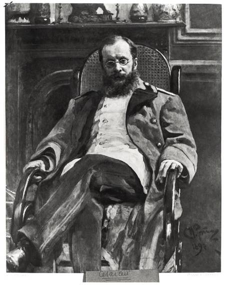 Portrait of Cesar Cui (1835-1918) 1890 a Ilja Efimowitsch Repin