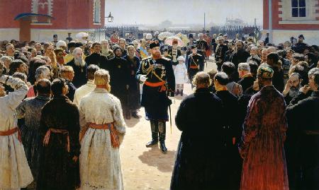 Alexander III. empfängt.. / Gem.v.Repin