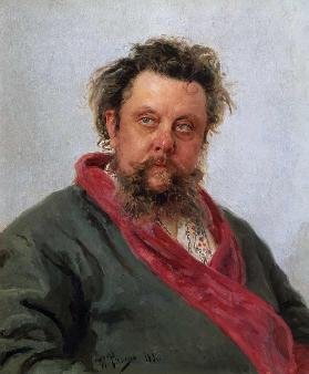 Portrait of the composer Modest Mussorgsky (1839-1881)