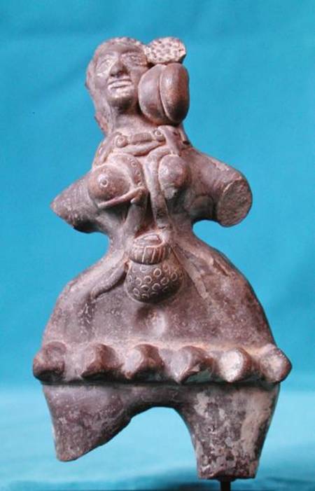 Figure of a fertility goddess, Mauryan a Scuola indiana