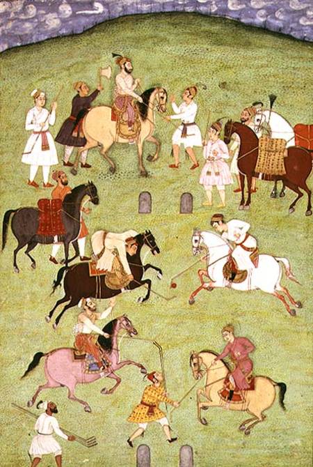 A Game of Polo, from the Large Clive Album a Scuola indiana