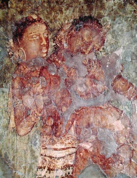 A Princely Couple from the interior of Cave 1 a Scuola indiana