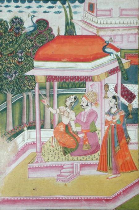 Ramakali Ragini, from a Ragamala, Rajasthan a Scuola indiana