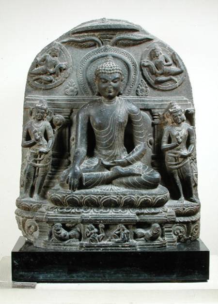 Seated Buddha in meditation a Scuola indiana