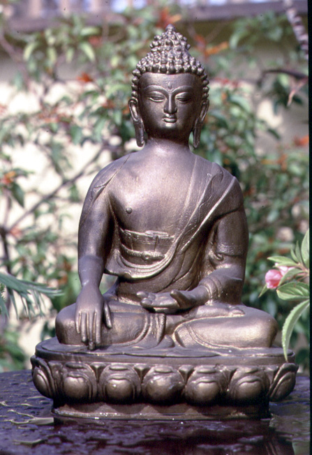 Statue of Buddha (metal)  a Scuola indiana