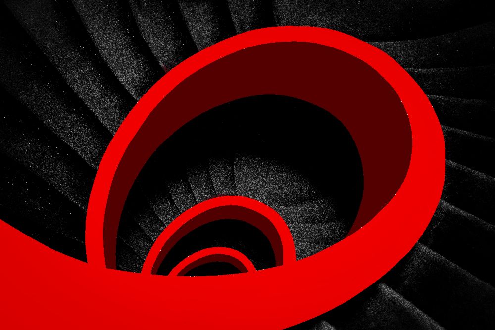 A red spiral a Inge Schuster