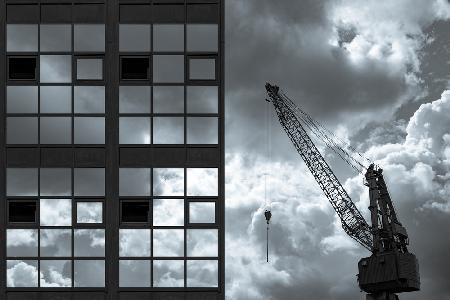 Composition with windows and crane