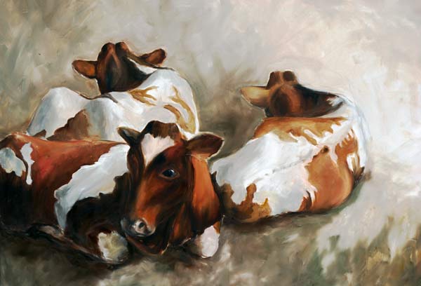 Kühe a Ingeborg Kuhn