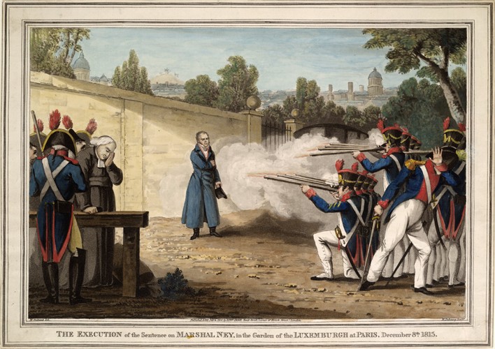 The Execution of Marshal Michel Ney near the Luxembourg Garden on 7 December 1815 a Innocent Louis Goubaud