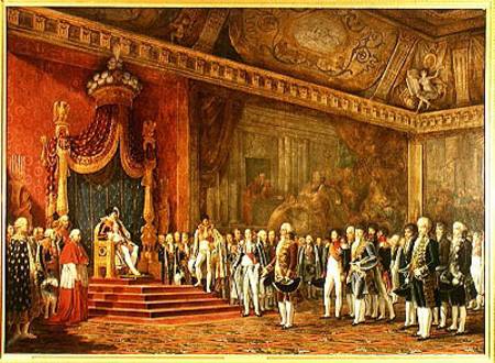 Napoleon (1769-1821) Receiving the Delegation from the Roman Senate a Innocent Louis Goubaud