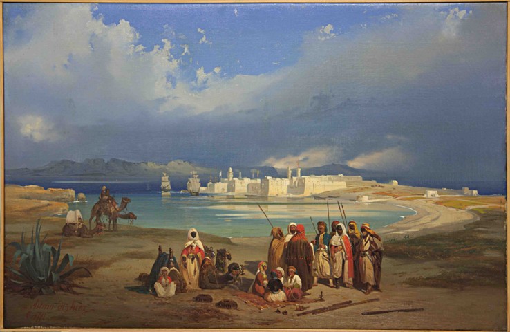 The Isthmus of Suez a Ippolito Caffi