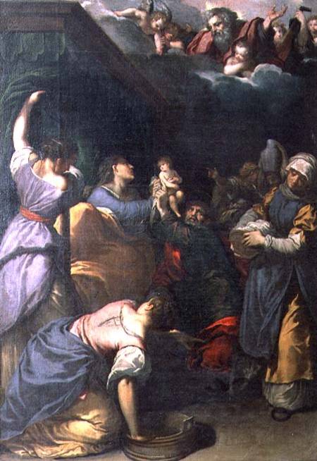 Birth of the Virgin a Ippolito Scarsella