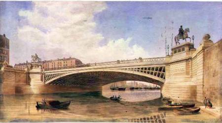 Design for Carlisle Bridge, now O'Connell Bridge, Dublin, attributed to the office of Messrs Turner a Scuola Irlandese