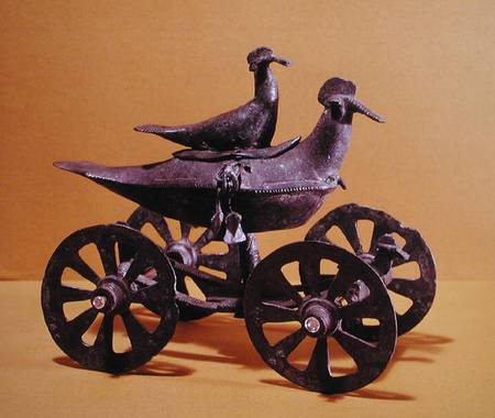 Votive chariot in the form of two birds from Glasinac near Sarajevo a Iron  Age
