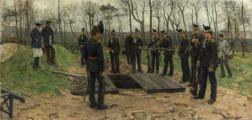 Military funeral a Isaac Israels
