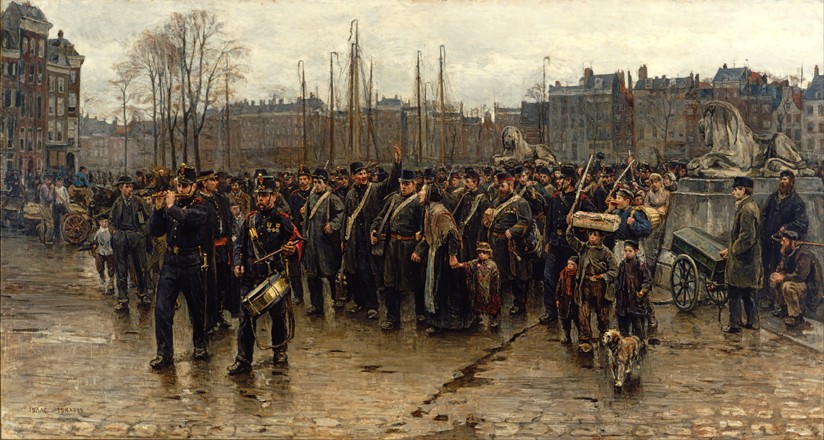 Transport of colonial soldiers a Isaac Israels