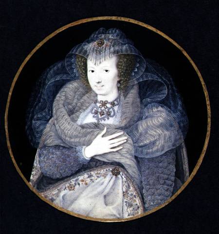 Portrait of Frances, Countess Howard a Isaac Oliver