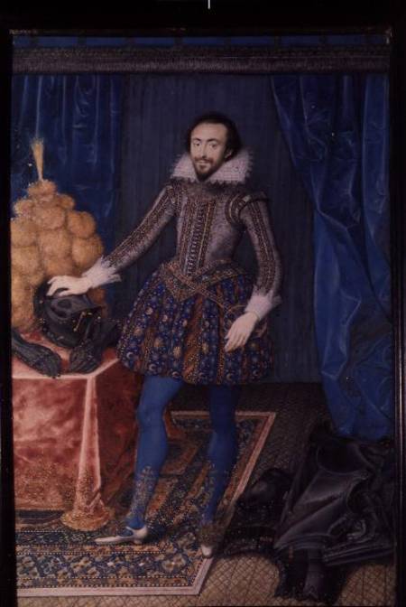 Portrait of Richard Sackville, 3rd Earl of Dorset (1589-1624) a Isaac Oliver