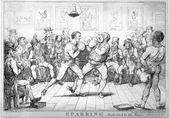 Sparring a Isaac Robert Cruikshank