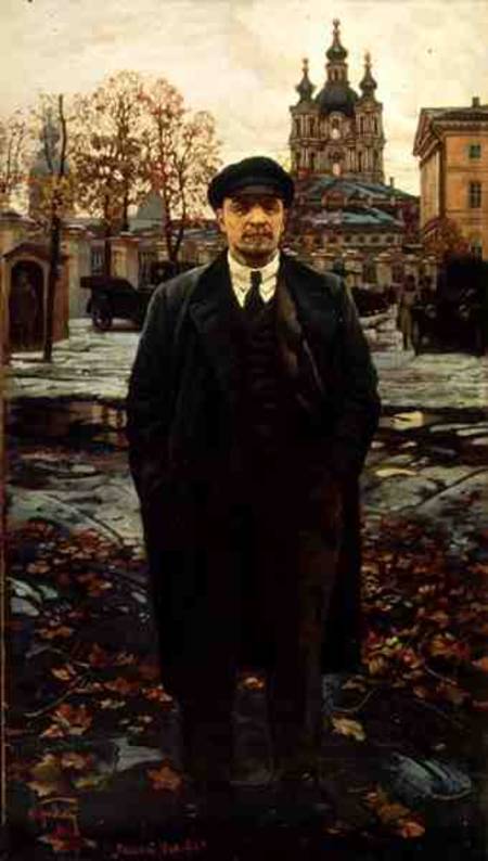 Vladimir Ilyich Lenin (1870-1924) at Smolny a Isaak Brodskij