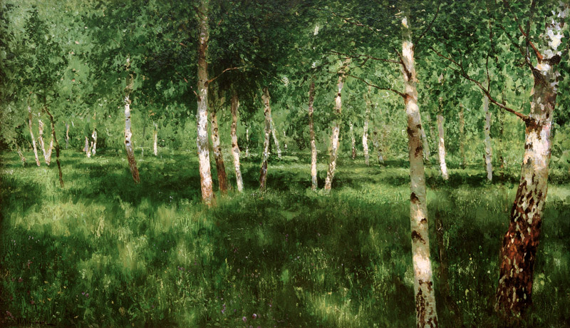 Birch Grove a Isaak Iljitsch Lewitan