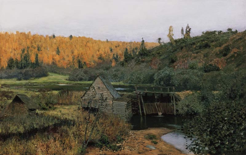 Autumn. Mill. Plyos a Isaak Iljitsch Lewitan