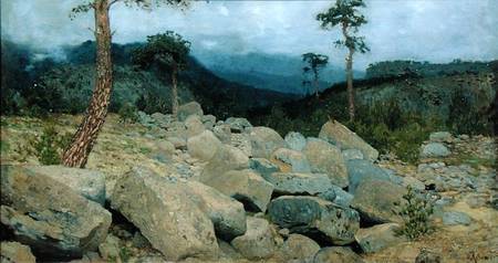 In the Crimean Mountains a Isaak Iljitsch Lewitan