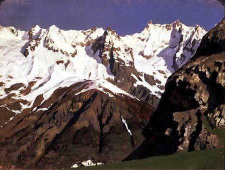 Mont Blanc Mountains a Isaak Iljitsch Lewitan