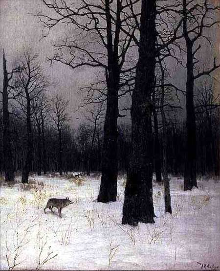 Wood in Winter a Isaak Iljitsch Lewitan