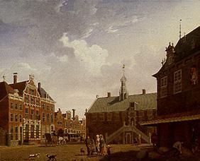 The market place of Hoorn
