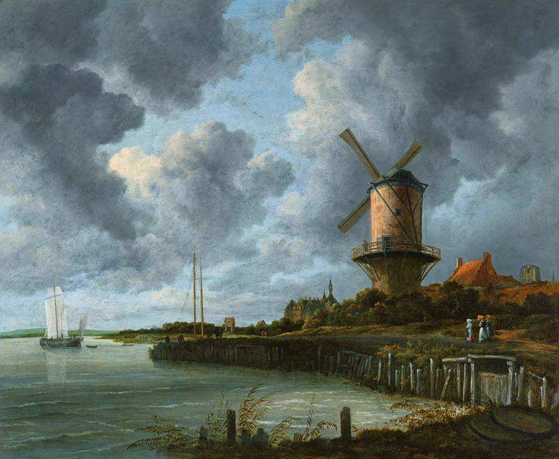 Die Mühle von Wijk bij Duurstede a Isaak van Ruisdael
