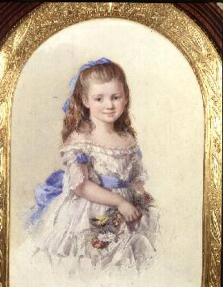 Portrait of Winifred Mary Bombass, aged ten a Isabel Oakley Naftel