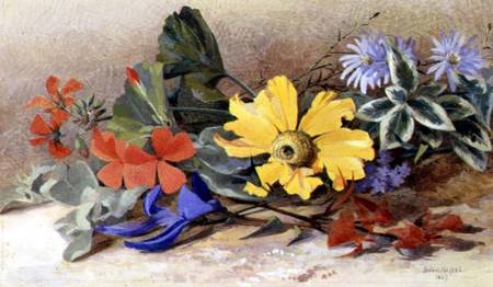 Still Life - mixed Flowers a Isabel Oakley Naftel