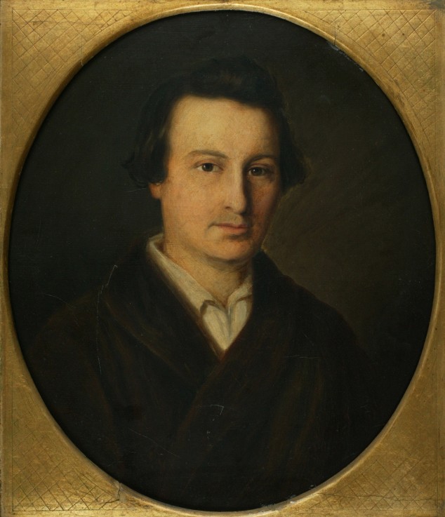 Portrait of the poet Heinrich Heine (1797-1856) a Isidor Popper